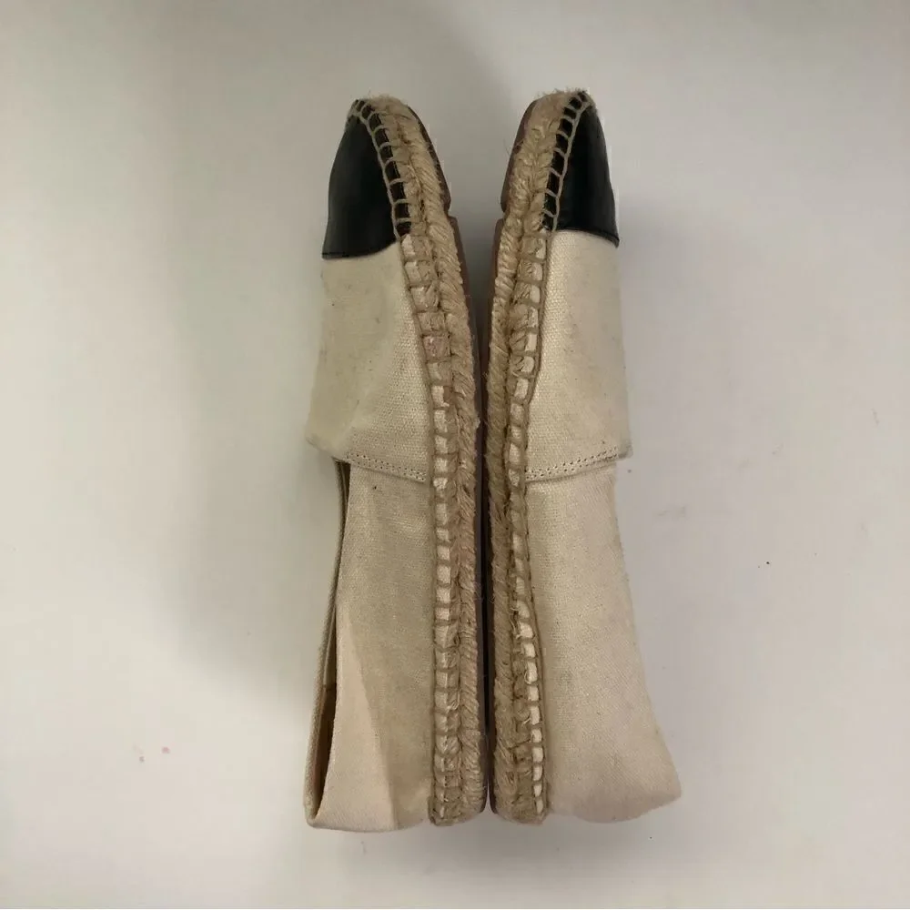 J Crew Canvas cap toe slip on espadrilles size 6.5